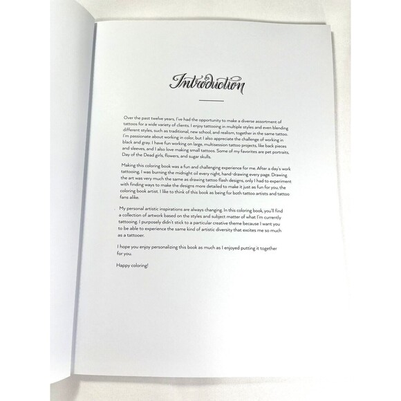 Marked in Ink A Tattoo Coloring Book by Megan Massacre Trade Paperback - Picture 9 of 13